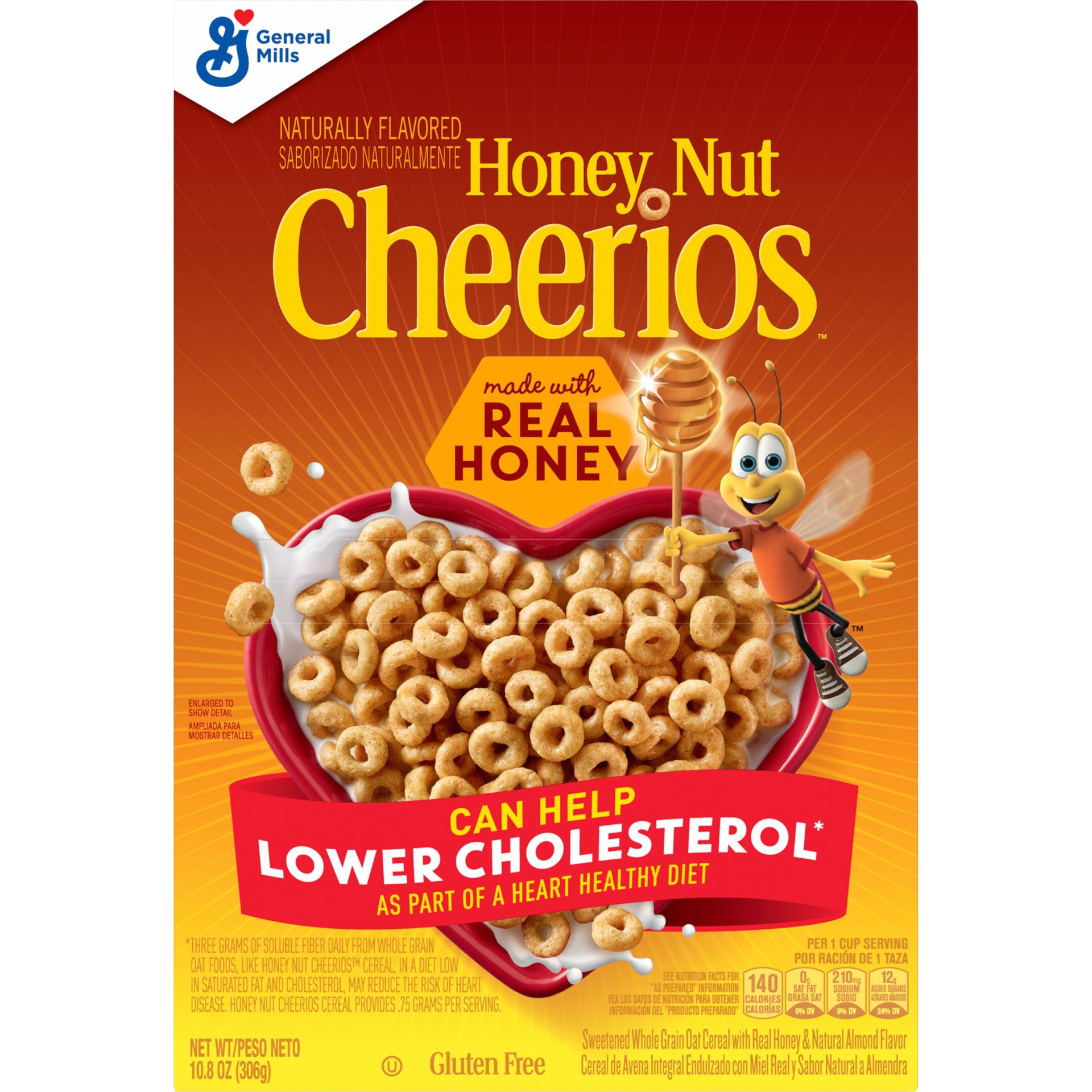 General Mills Honey Nut Cheerios Cereal 18 OZ