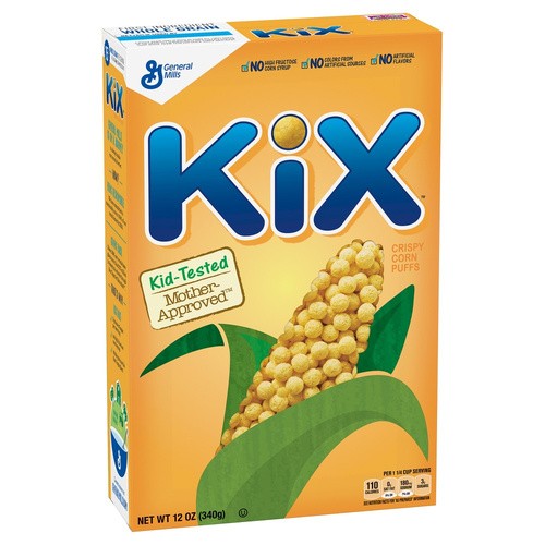 General Mills Kix Crispy Corn Cereal 12 OZ