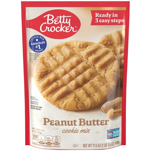 BETTY CROCKER PNT BTR COOKIE MX          17.5 OZ