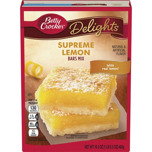 BETTY CROCKER SNKST LEMON BAR 16.5 OZ
