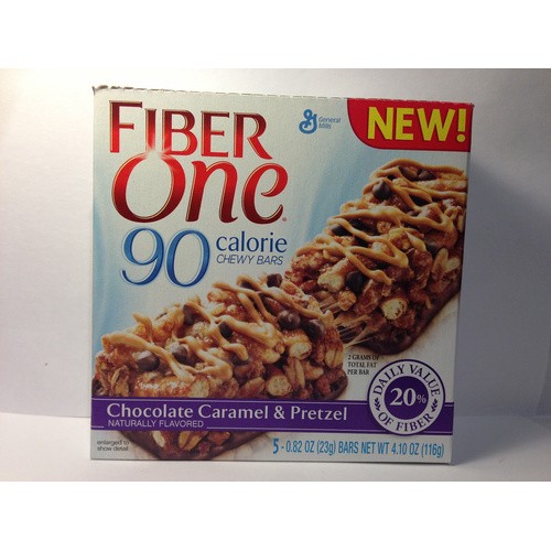 FIBER ONE 90 CLRS CRML PRETZEL BARS 4.1 OZ