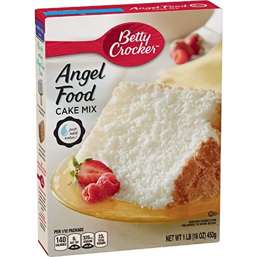 BETTY CROCKER WHITE ANGEL FOOD CAKE 16 OZ