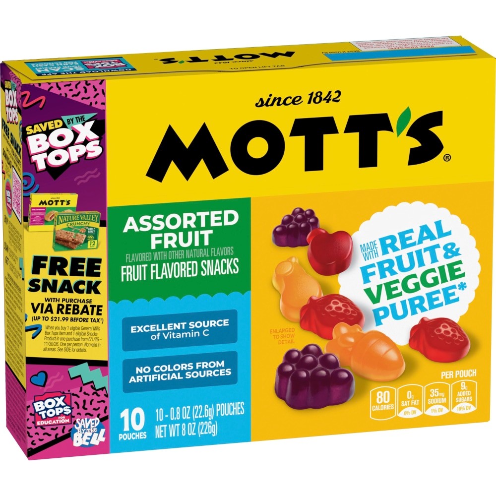 MOTTOS ASSORTED FRUITS 10 COUNT