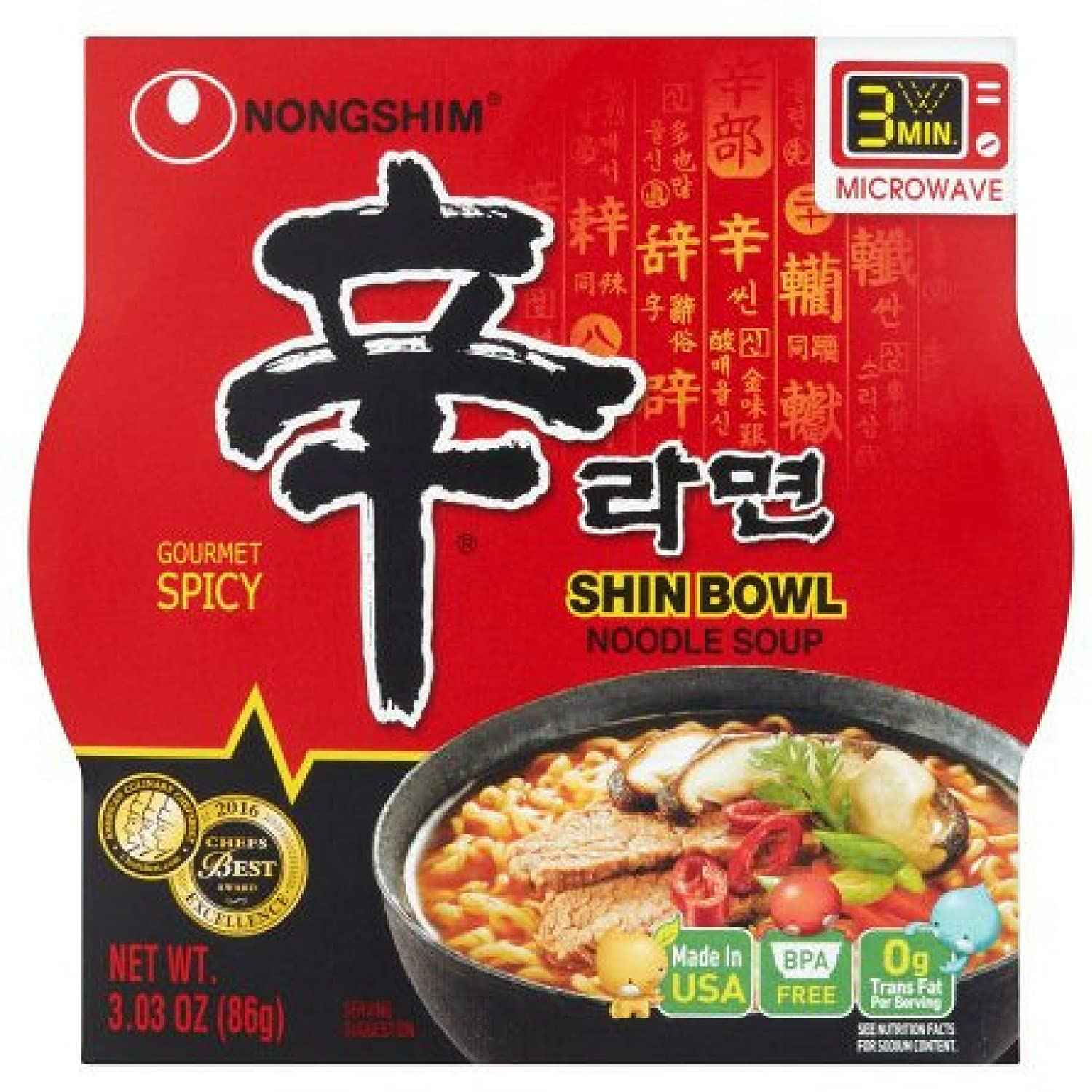 NONG SHIM SHIN BOWL NOODLE