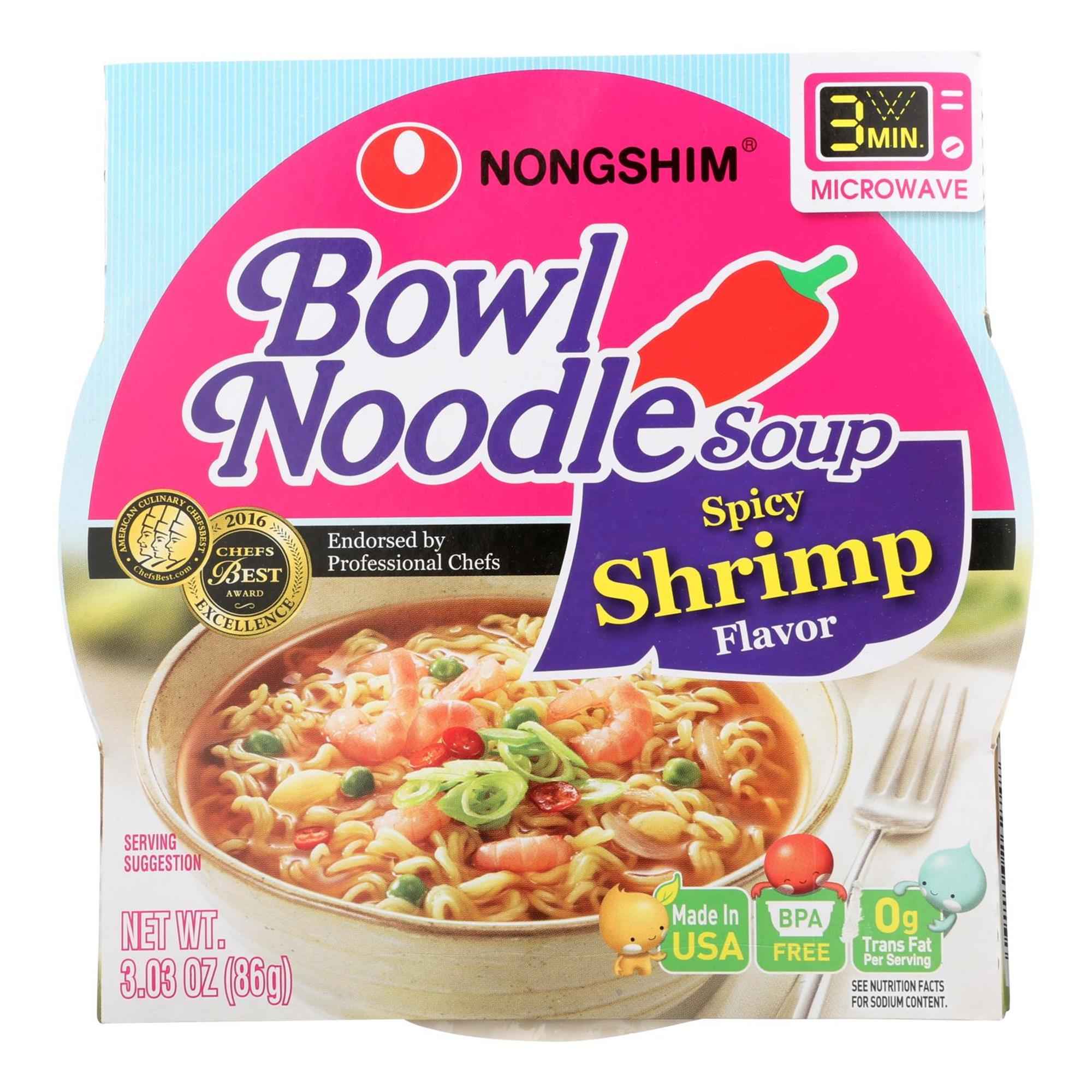 NONG SHIM BOWL NDLE SPICY SHRP