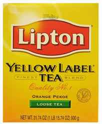YELLOW LABEL TEA LIPTON