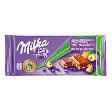 MILKA MILK CHOCOLATE HAZELNUT