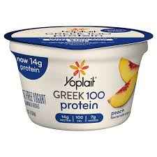 YOPLAIT GREEK 100CAL PEACH YOG