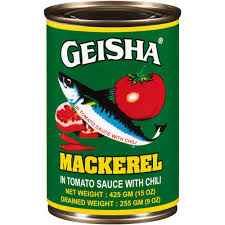 GEISHA MACKEREL IN TOMATO/CHIL