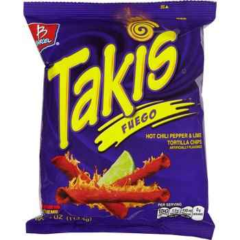 TAKIS FUEGO HOT CHILI LIME