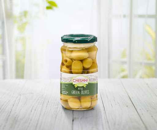 CHESHNI PITTED GREEN OLIVES