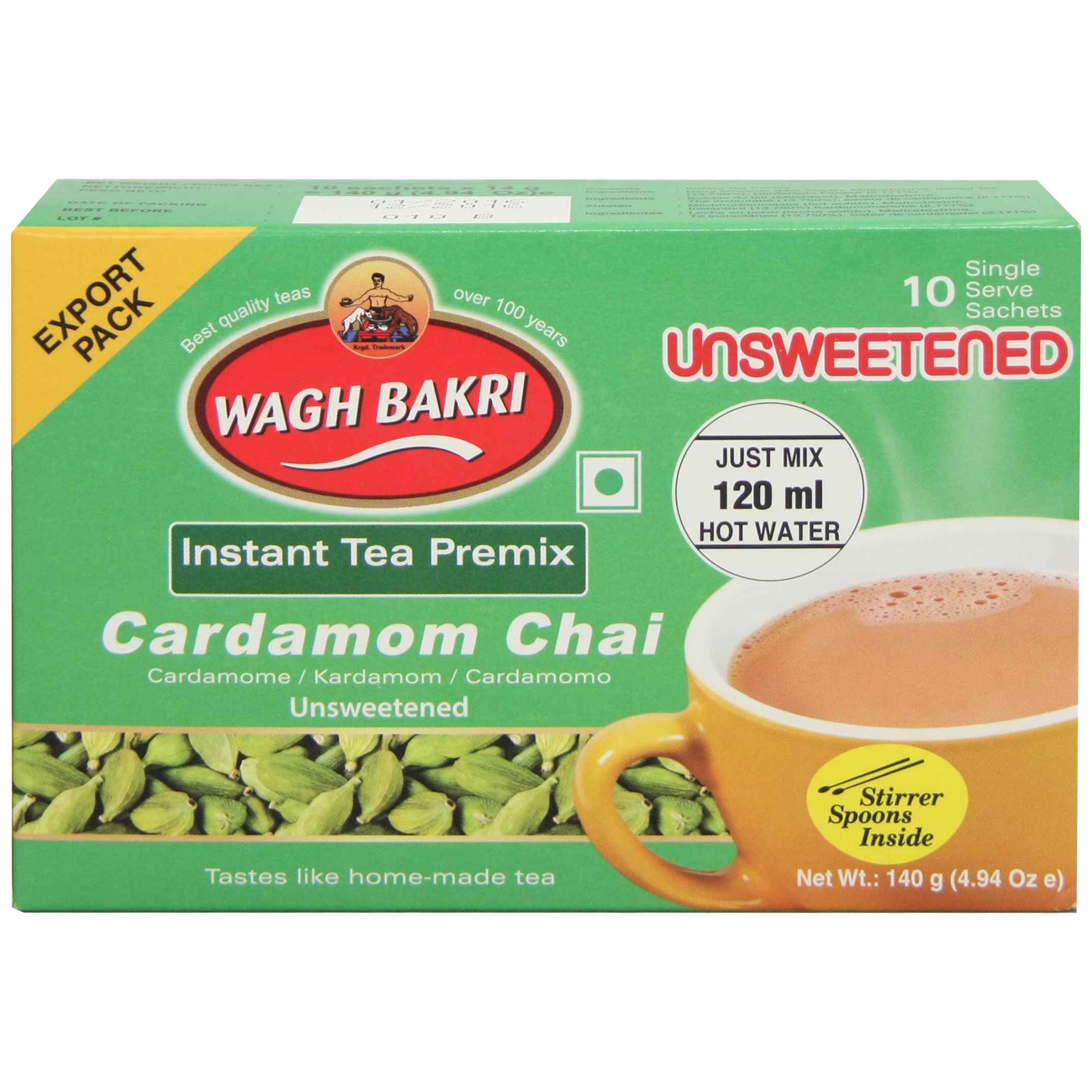 Wagh Bakri Cardamom Chai Unswet