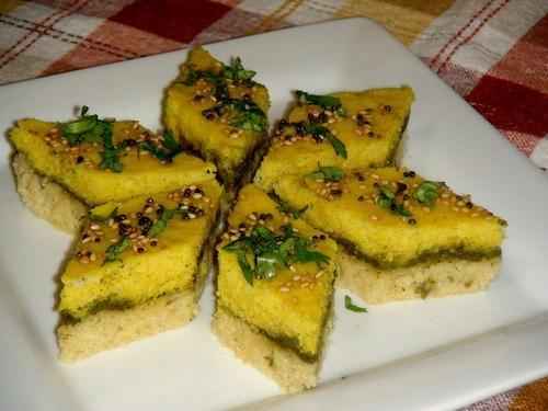 Sandwich Dhokla