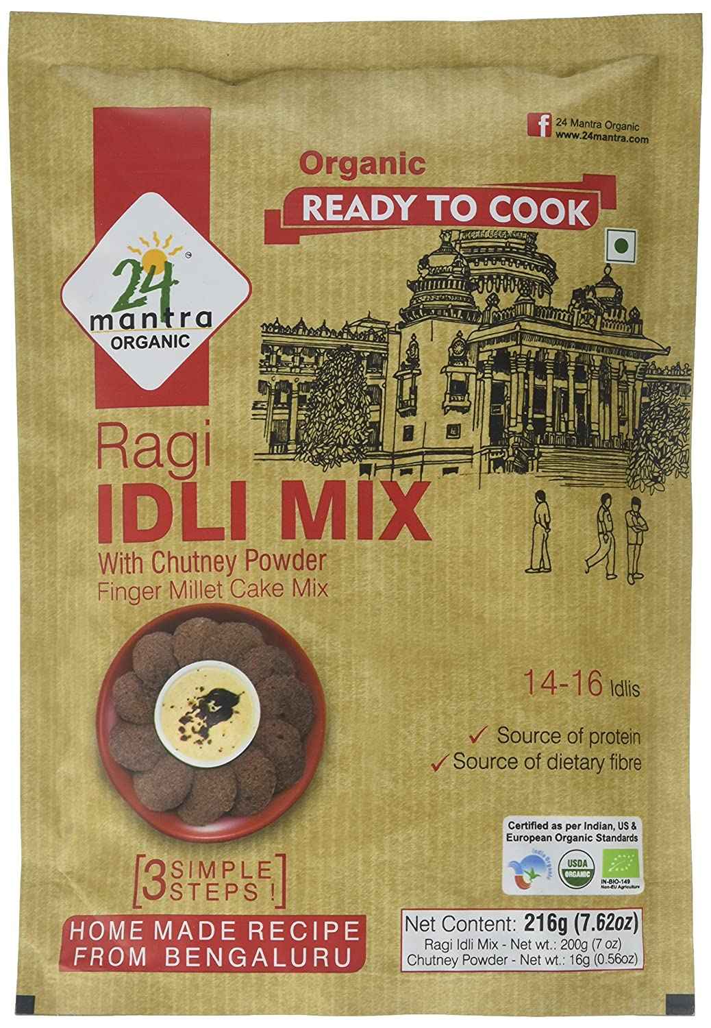 24 Mantra Organic Ragi Idli Mix