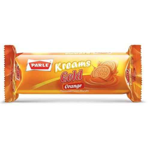 Parle Kreams Gold Orange Biscuits
