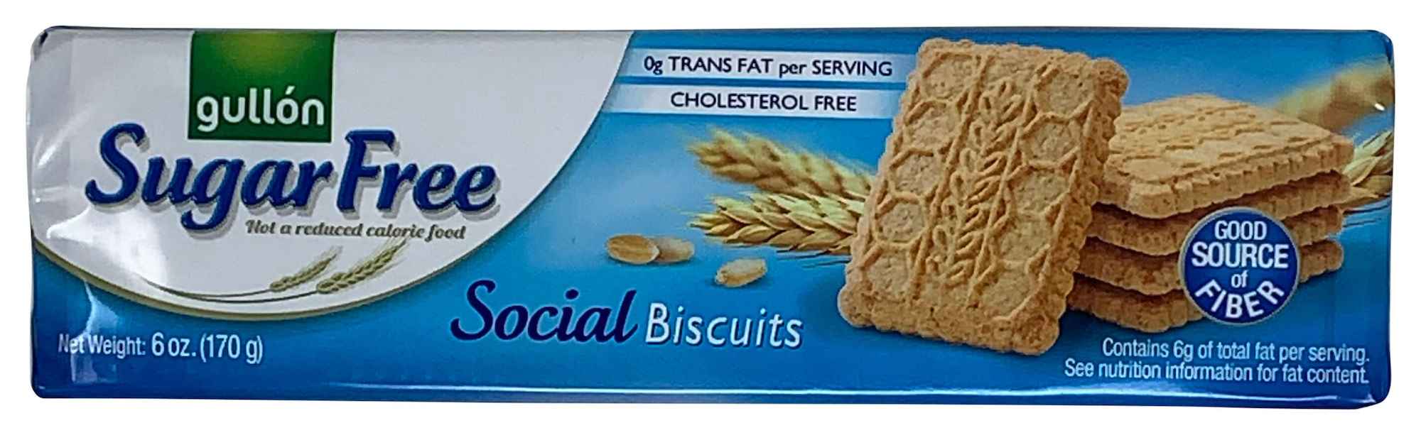 Gullon Sugar Free Social Biscuits Cookies