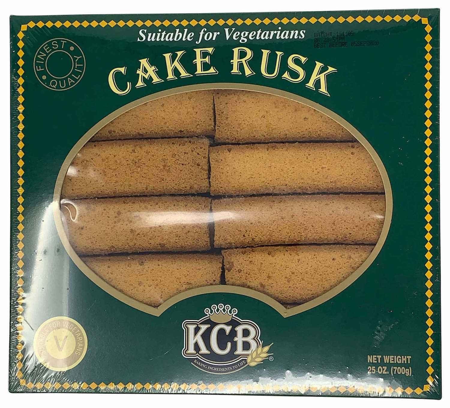 KCB Eggless/No Eggs Cake Rusk (Suitable For Vegetarians)