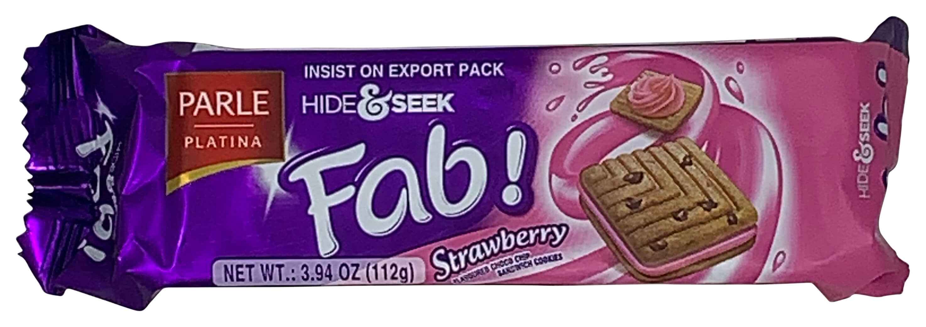 Parle Hide And Seek Fab Strawberry Biscuits