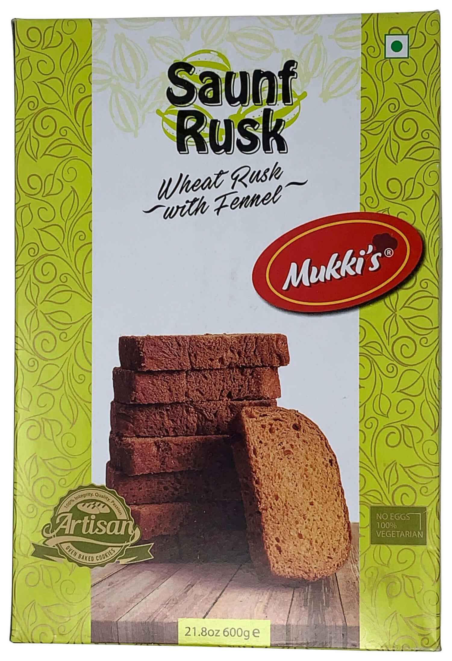 Mukkis Saunf Rusk (Wheat Rusk With Fennel)