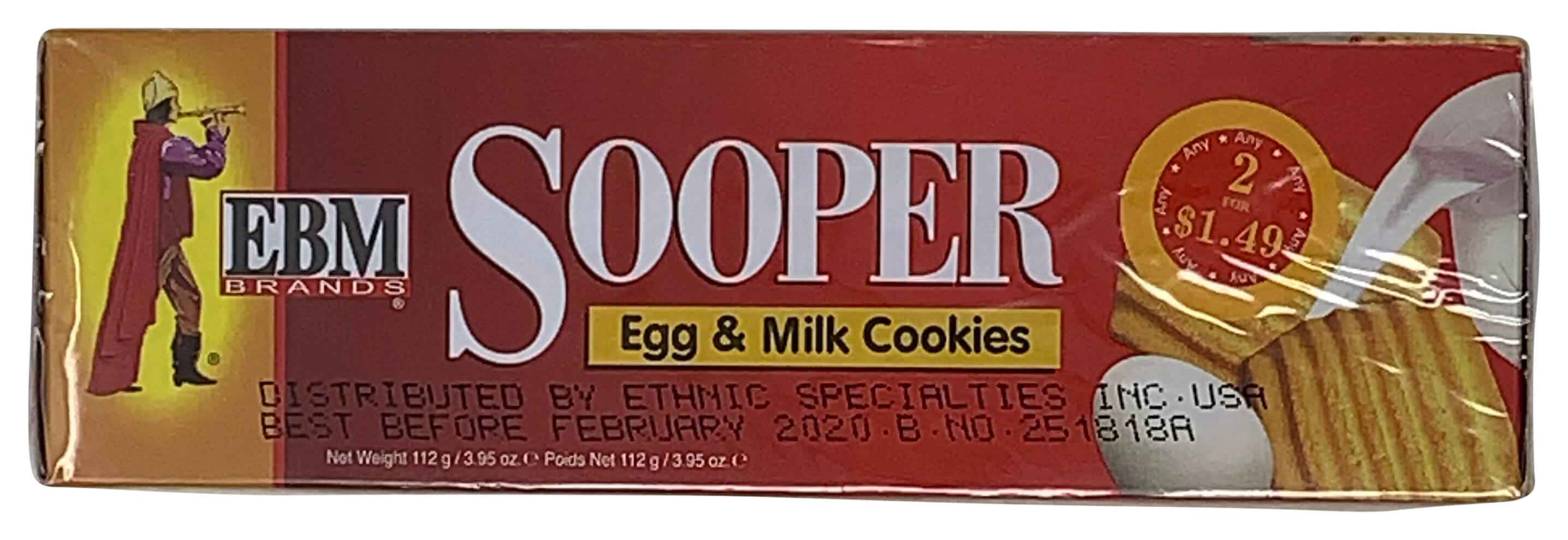 EBM Brand Sooper Egg And Milk Cookies
