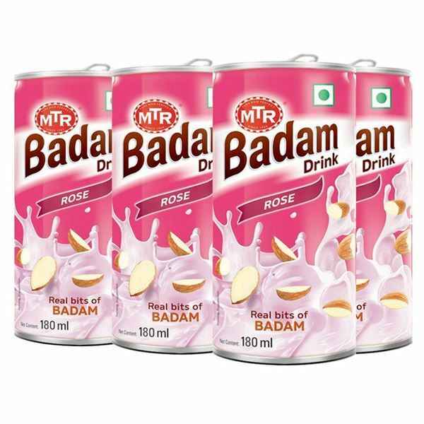 MTR Badam Drink Rose Drink Can