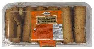 Golden Eggless Cake Rusk