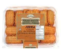 Golden Jeera Cumin Punjabi Cookies Biscuits