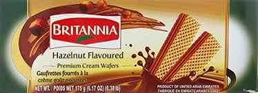 Britannia Hazelnut Flavored Premium Cream Wafers