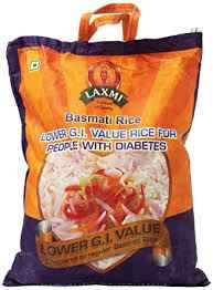 Laxmi Lower G.I. Value Basmati Rice For People With Diabetes