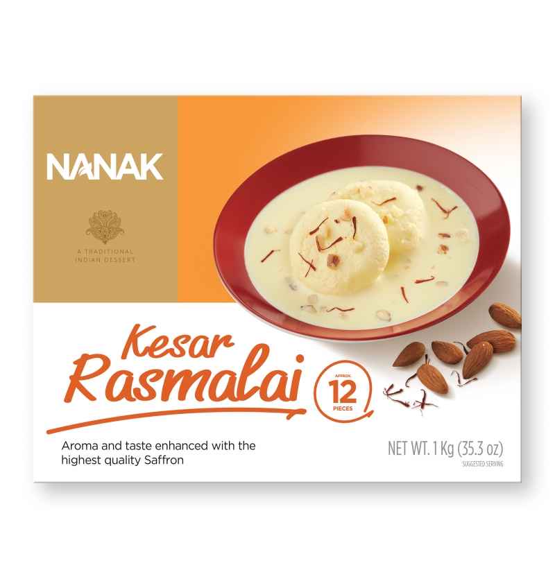 Nanak Kesar Rasmalai (12 Pieces)