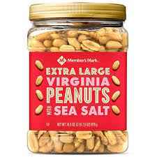 Members Mark Extra Large Roasted Virginia Peanuts With Sea Salt