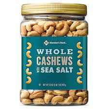Members Mark Roasted Whole Cashews With Sea Salt