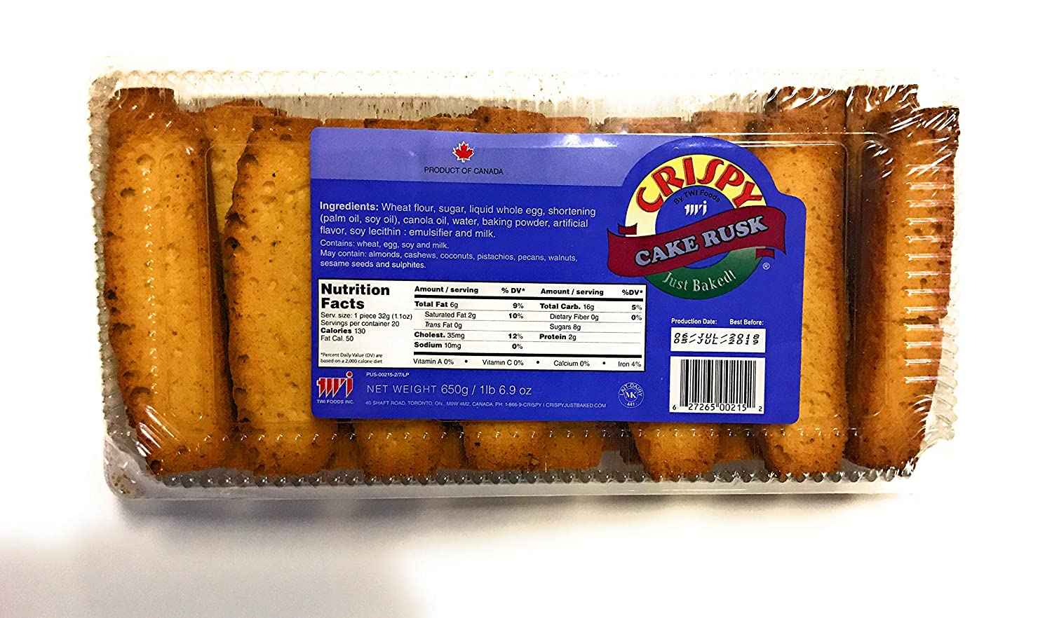 Crispy Cake Rusk