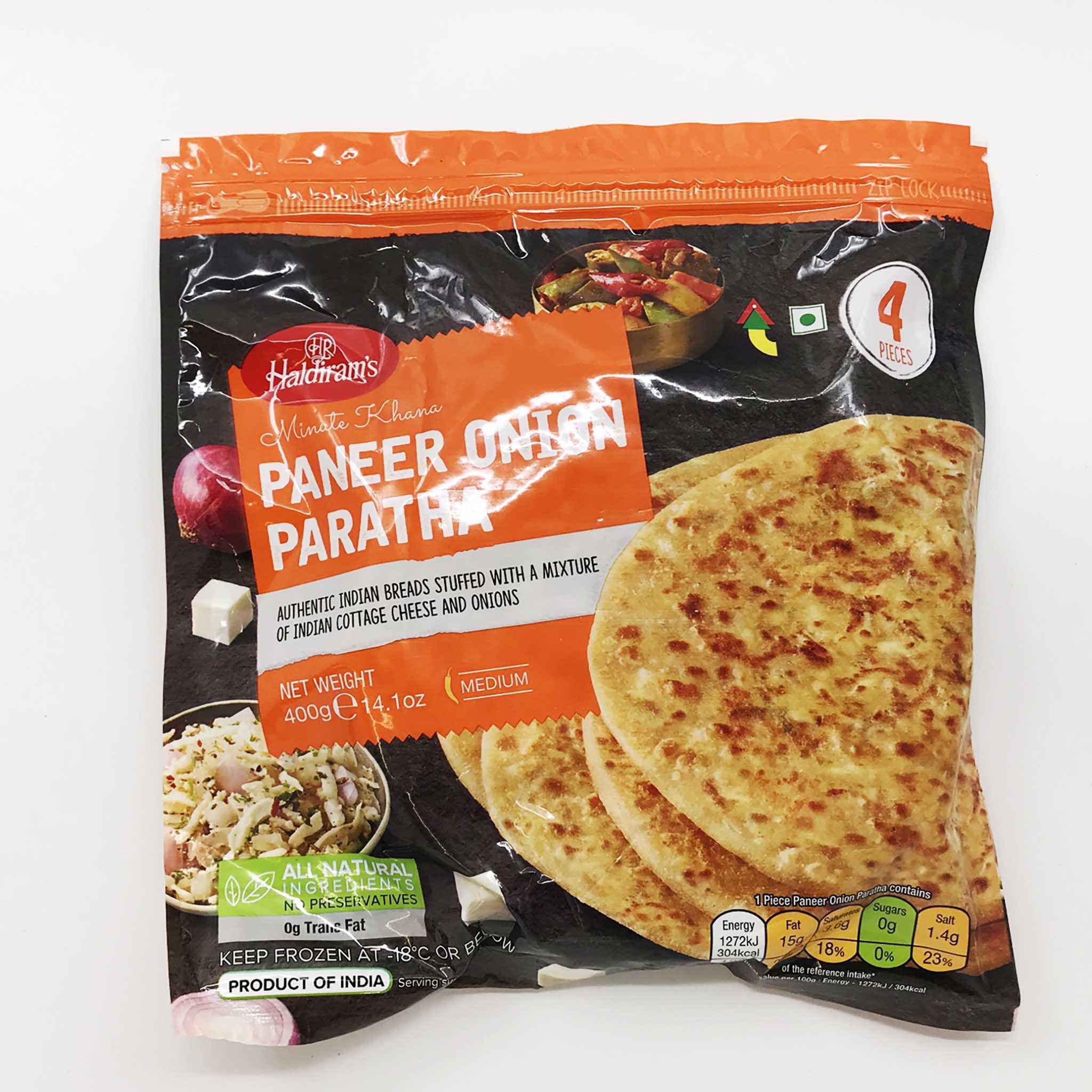 Haldiram Paneer Onion Paratha