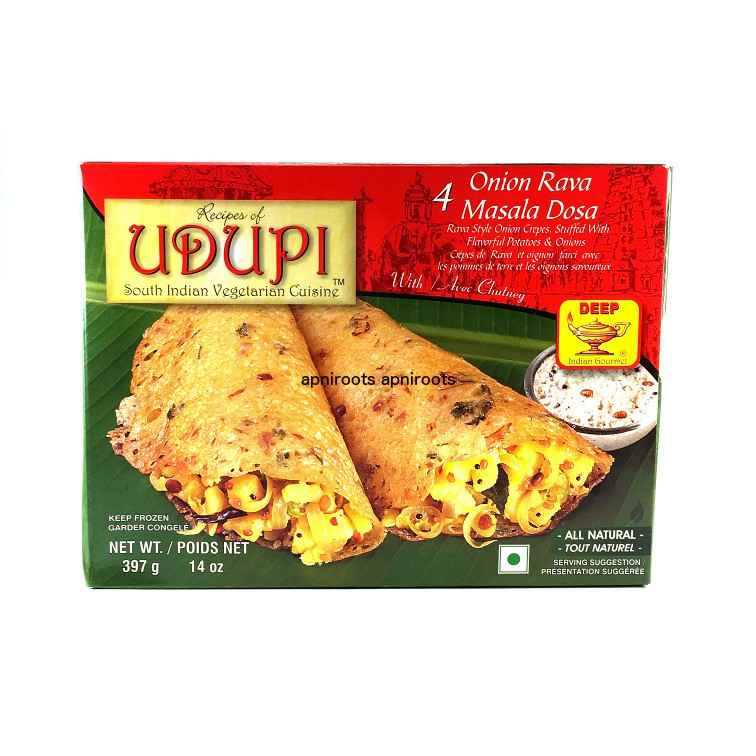 Deep Udupi Onion Rava Masala Dosa (4 Dosa)
