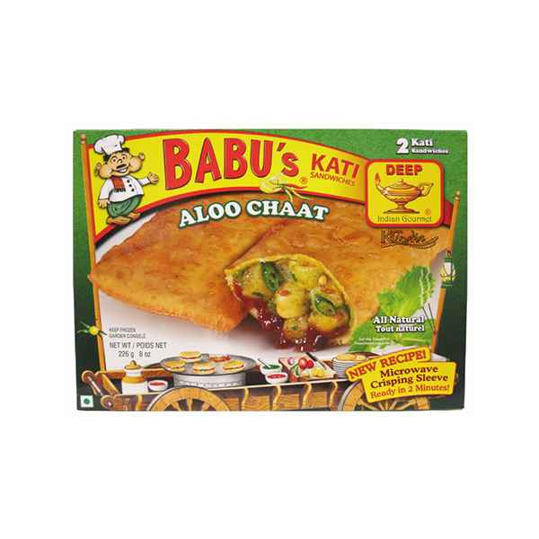Deep Babus Kati Sandwich Aloo Chat (2 Sandwiches)