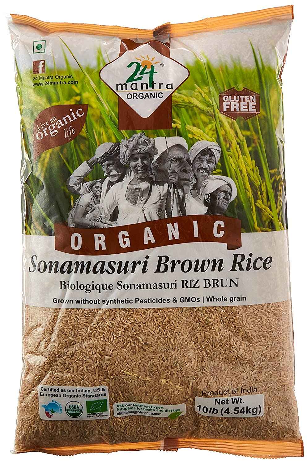 24 Mantra Organic Sonamasuri Brown Rice