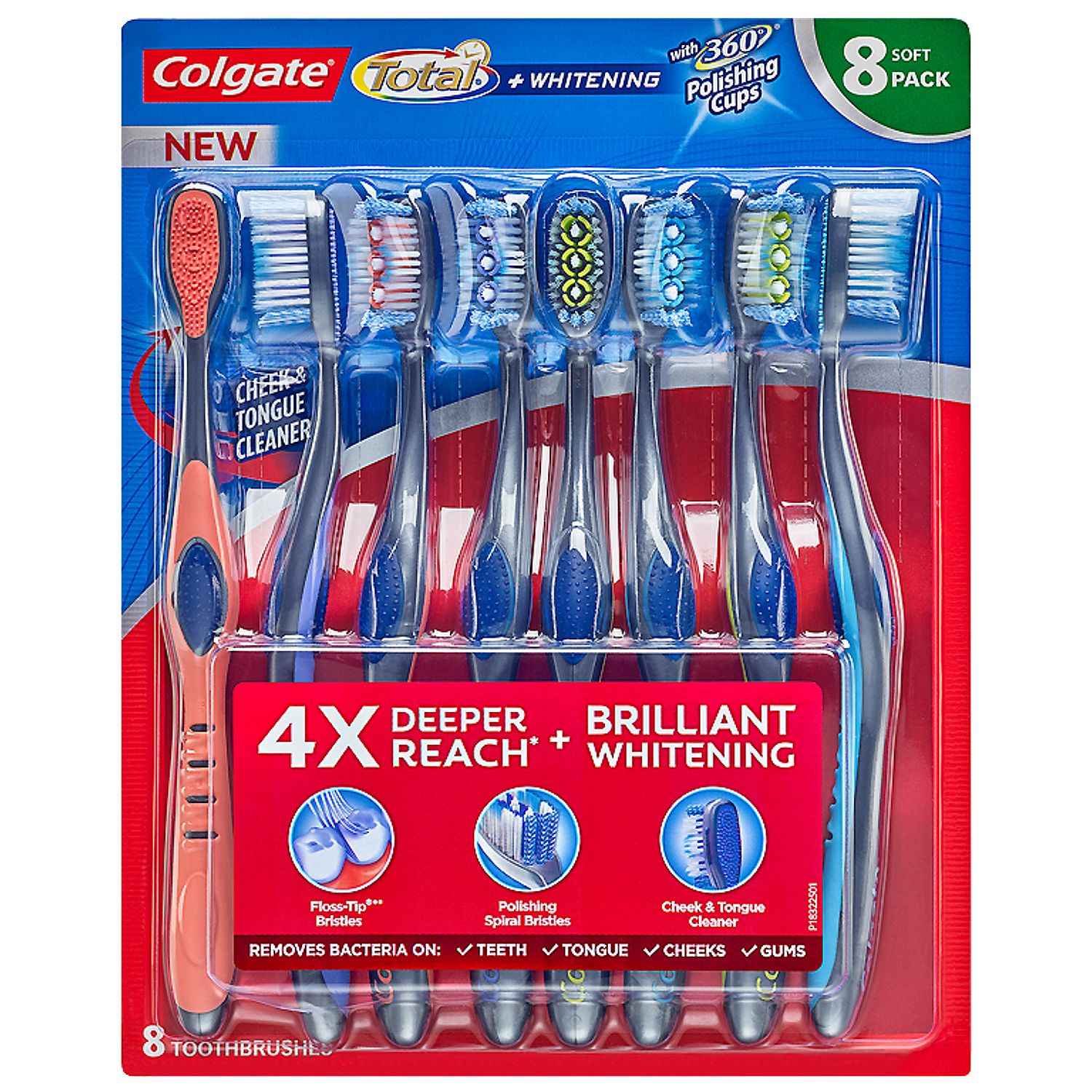 Colgate Total Whitening Toothbrush Soft Or Medium