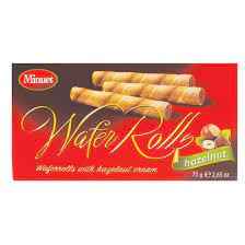 MINUET HAZELNUT WAFER ROLLS
