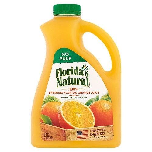 FLORIDAS NATURAL NO PULP ORANGE JC 89 OZ