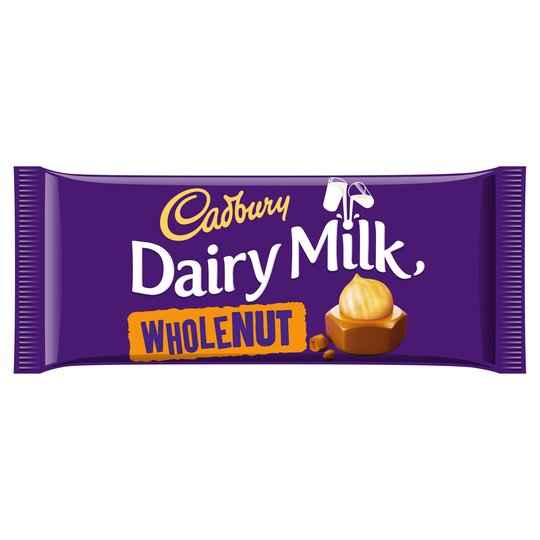 CADBURY DAIRY MILK WHOLE NUT