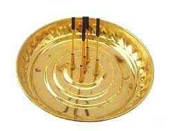 BRASS PLATE AGERBATI 5INCH