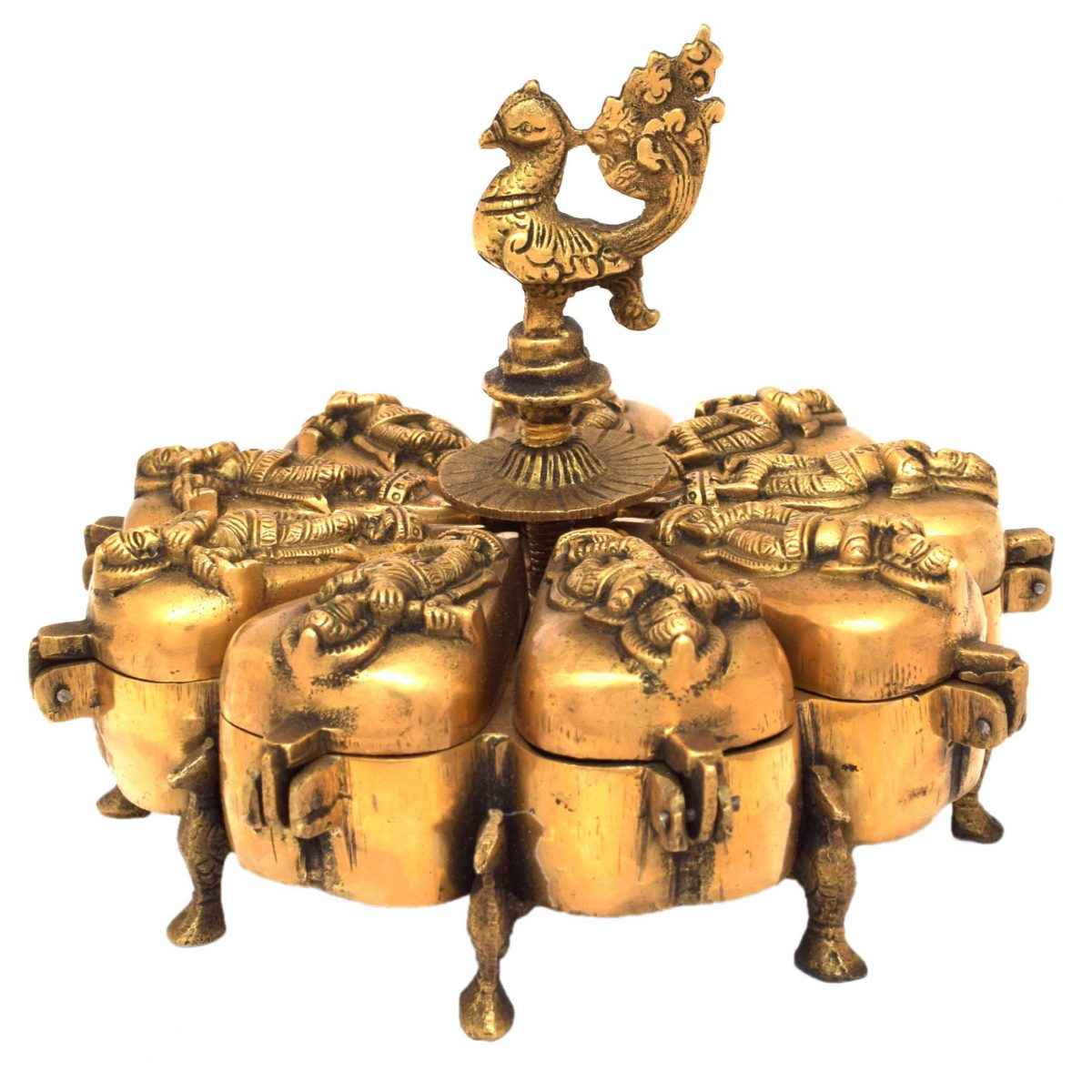 KUMKUM FANCY BRASS BOX