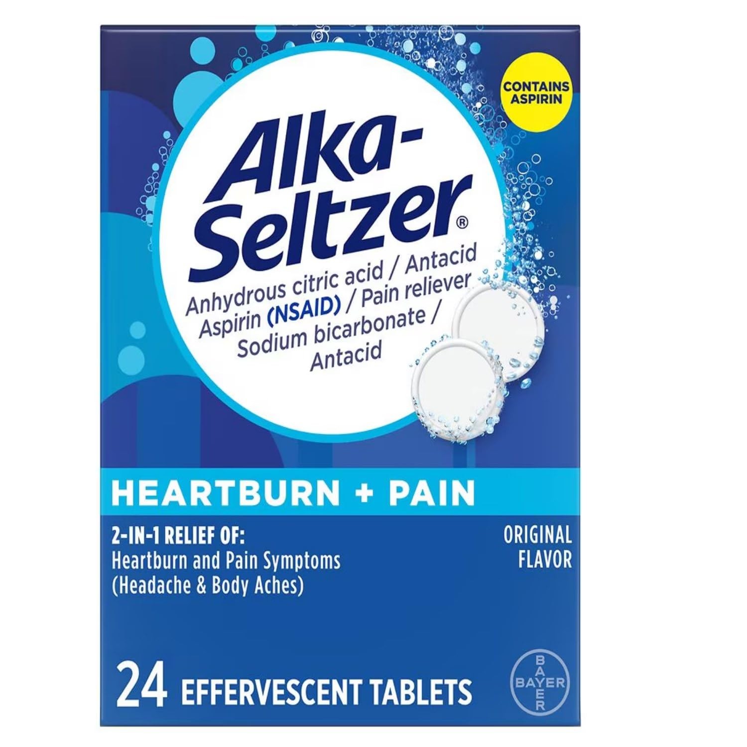 ALKA SELTZER ORIGINAL TABLETS 24 COUNT