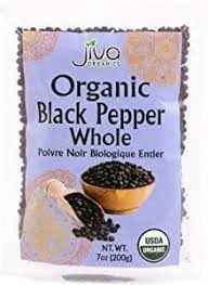 JIVA ORGANICS ORGANIC BLACK PEPPER WHOLE