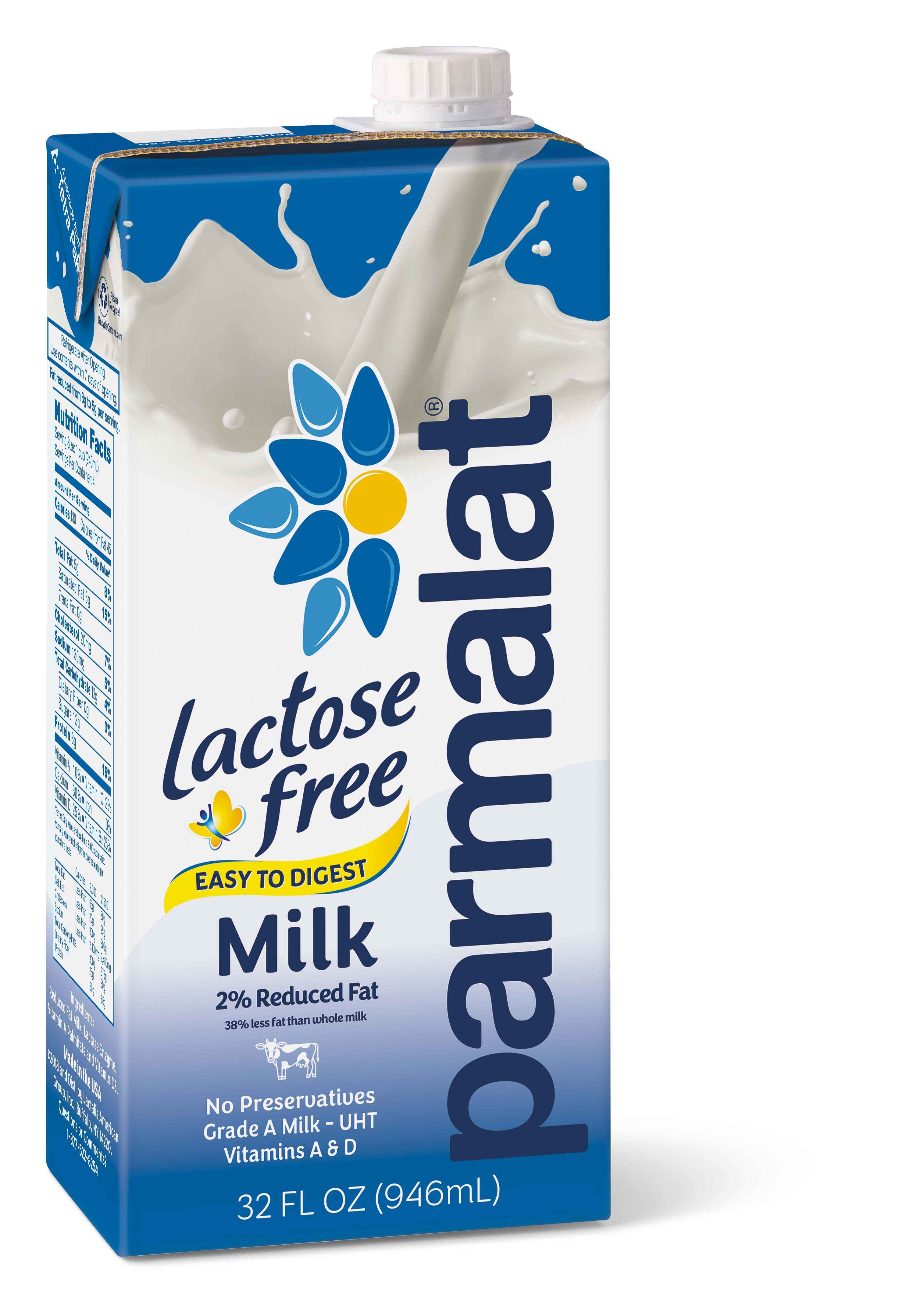 2% REDUCED FAT LACTOSE FREE MILK PARMALAT