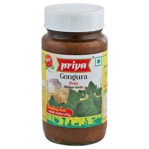 GONGURA PICKLE W/O GARLIC PRIYA