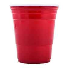 PLASTIC PARTY CUPS(RED)