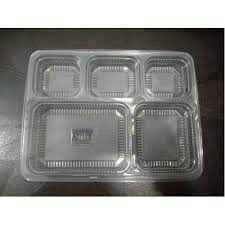 5 COMPARTMENT PLASTIC PLATES