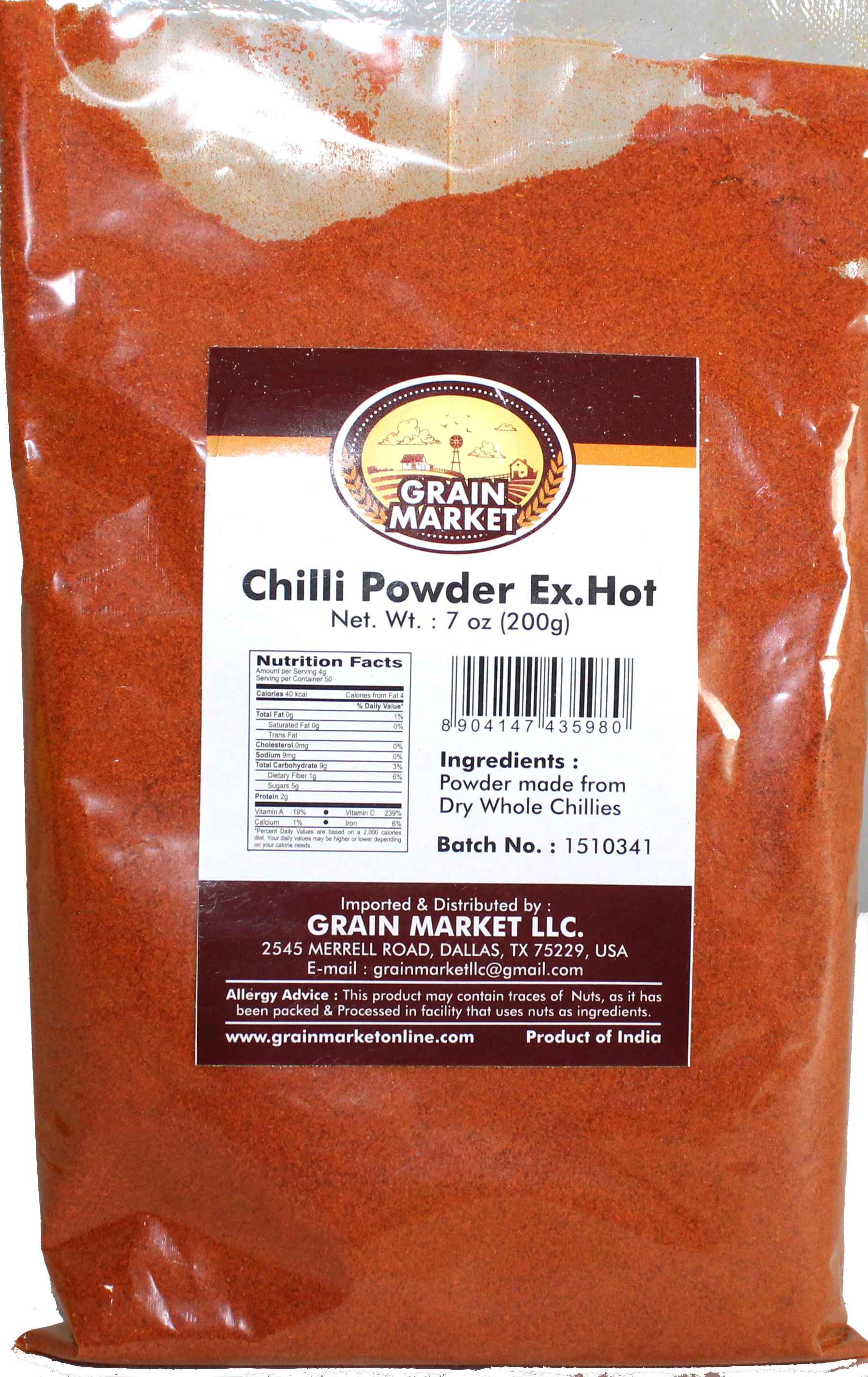 EX HOT CHILLI POWDER INDIA BAZAAR